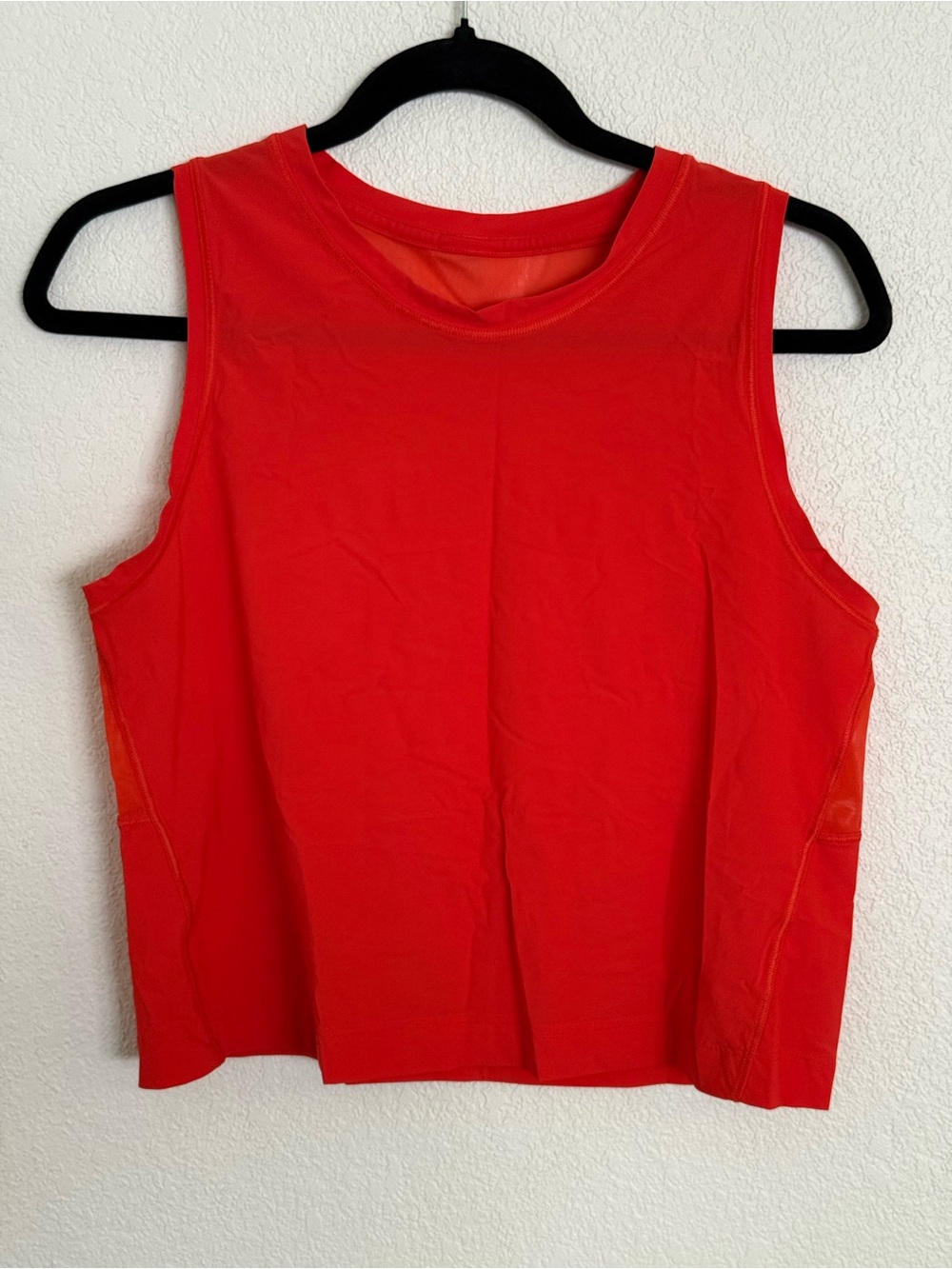 Athleta Ultimate Muscle Tank Red Orange Tank Top